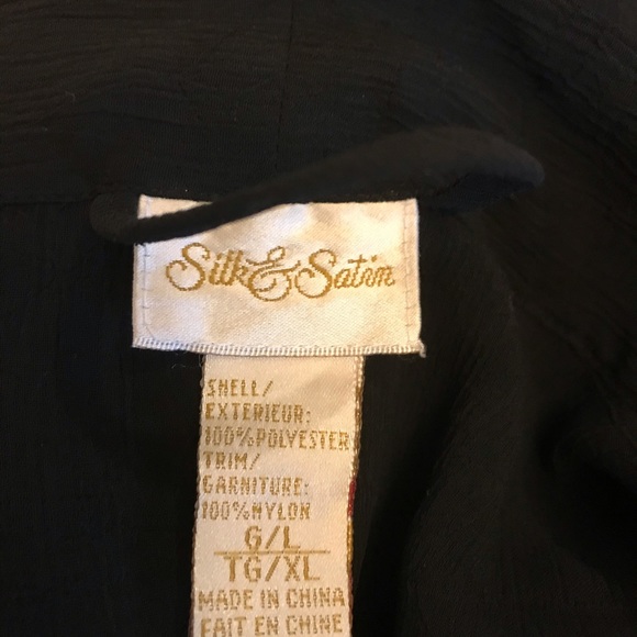 Silk & Satin Sheer Robe - Picture 4 of 4